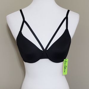 Black strappy bra